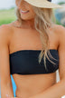 Bandeau Swim Top- Solid Black