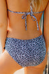 Leopard Pom Bikini Bottoms- Black, Taupe, White