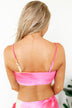 Tie Dye Bandeau Swim Top- Pink, Red, Yellow