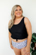High Waisted Swimsuit Bottoms- Dalmatian Print