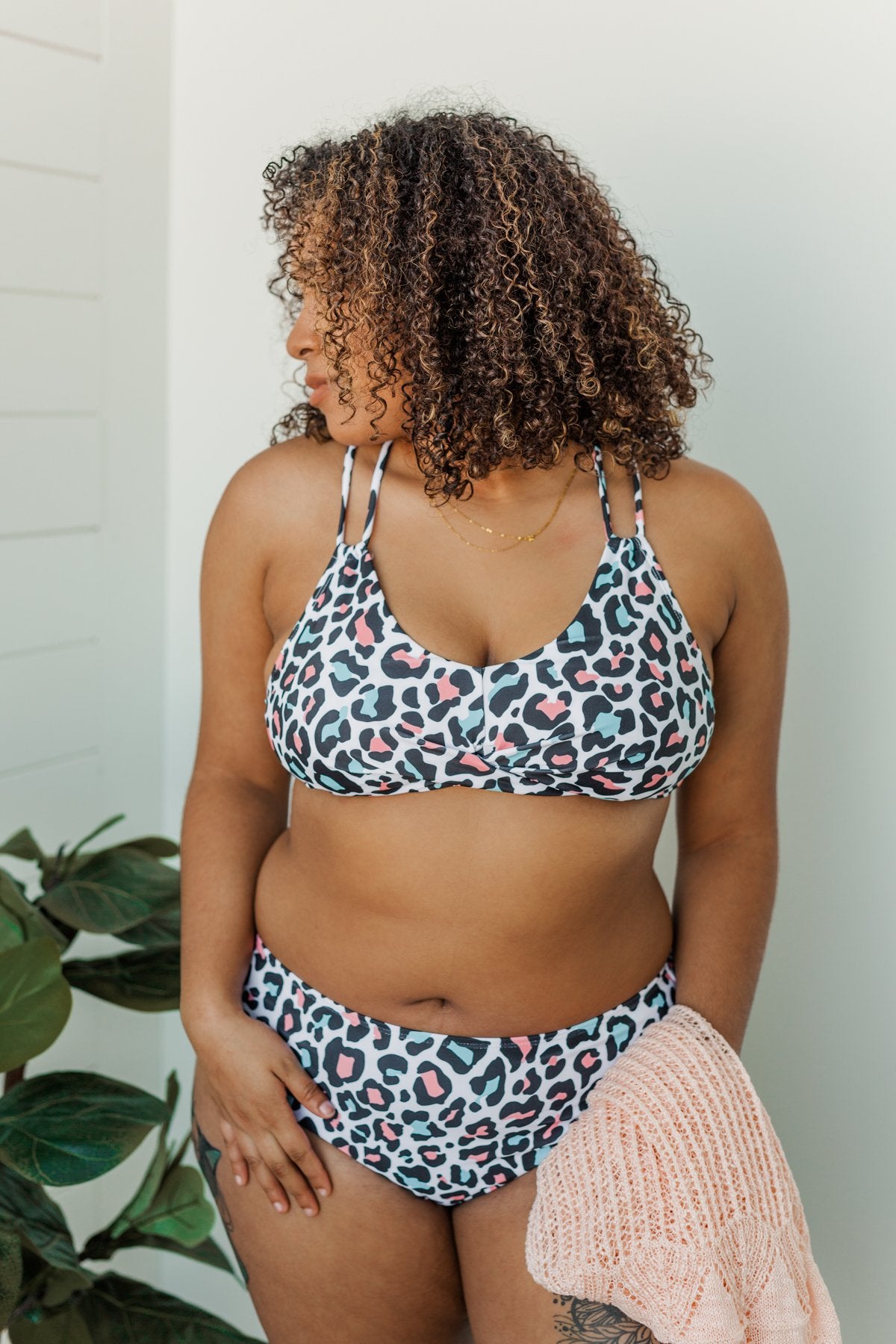 Sweet Sunshine Criss-Cross Bikini Top- Multi-Color Leopard – The Pulse  Boutique