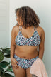 Sweet Sunshine Criss-Cross Bikini Top- Multi-Color Leopard