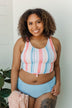 Soul Full Of Sunshine Knot Tankini Top- Striped Multi-Color