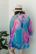 Beachside Bliss Mesh Kimono- Purple, Blue, & Fuchsia
