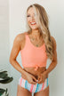 Soul Full Of Sunshine Knot Tankini Top- Coral