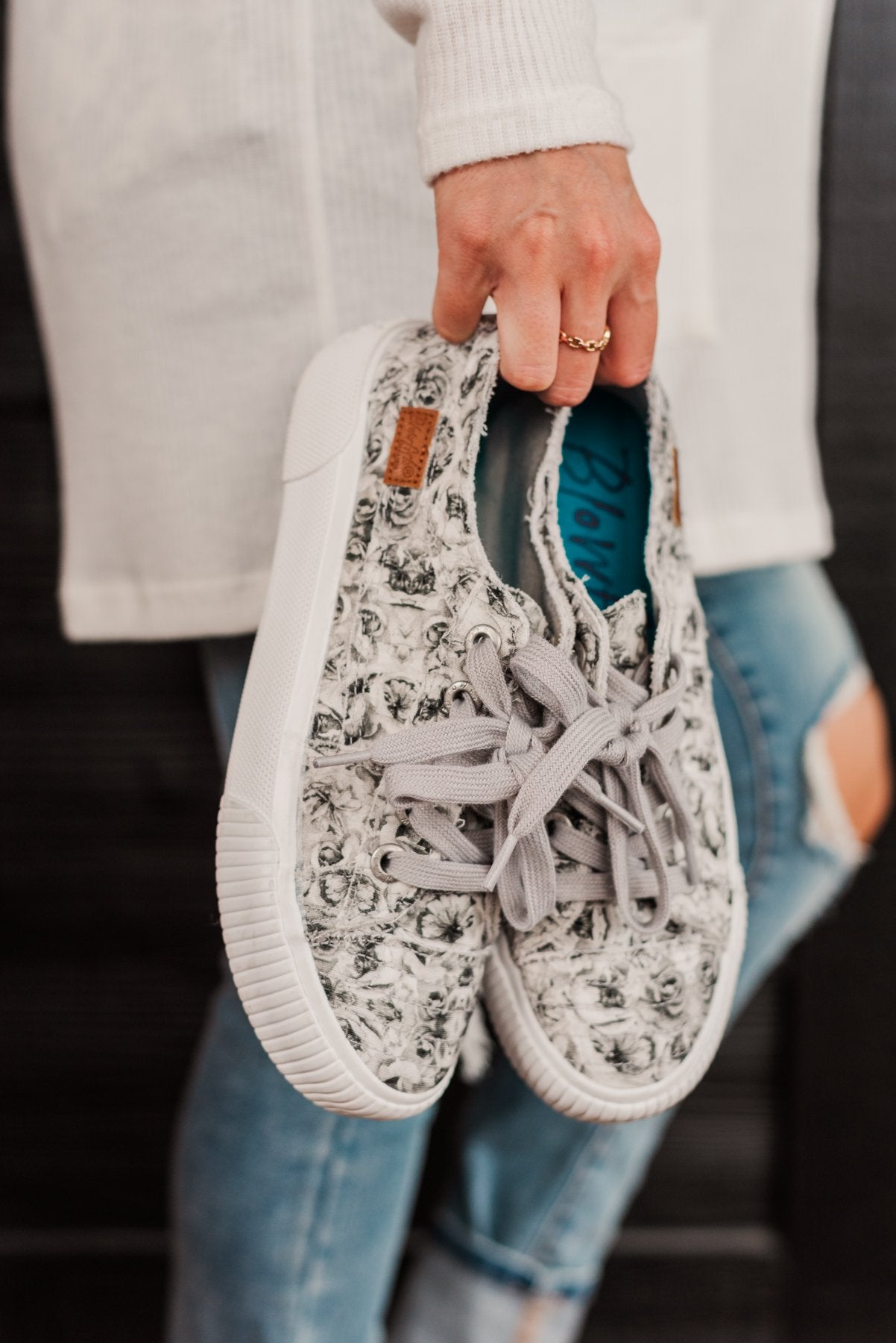 Blowfish Clay Sneakers- Wolf Gray Valley Rose