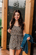 Wild Spirit Leopard Print Romper- Natural