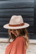 Fashion Forward Felt Panama Hat- Nude