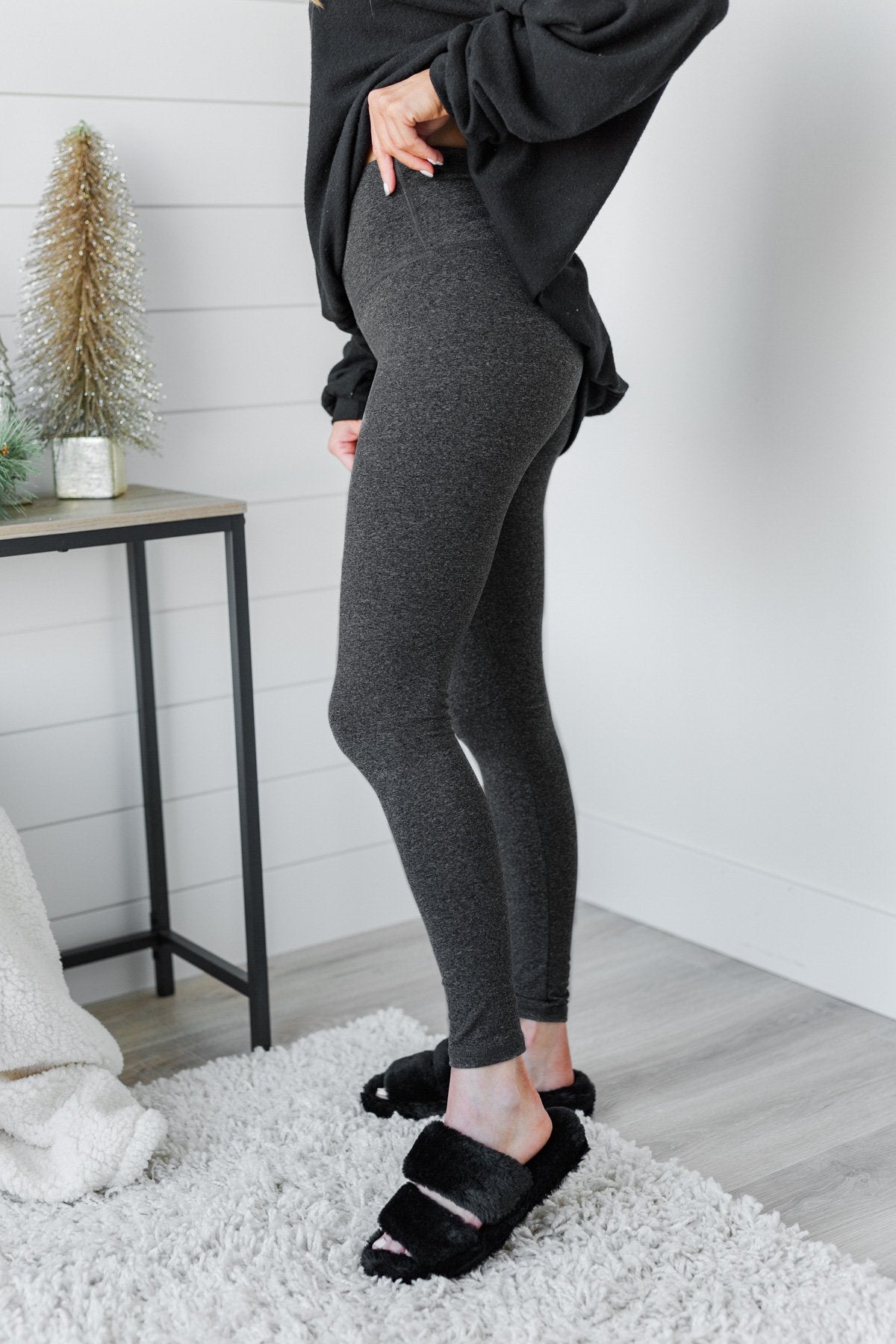 Pulse Basics Elevated Leggings- Charcoal – The Pulse Boutique