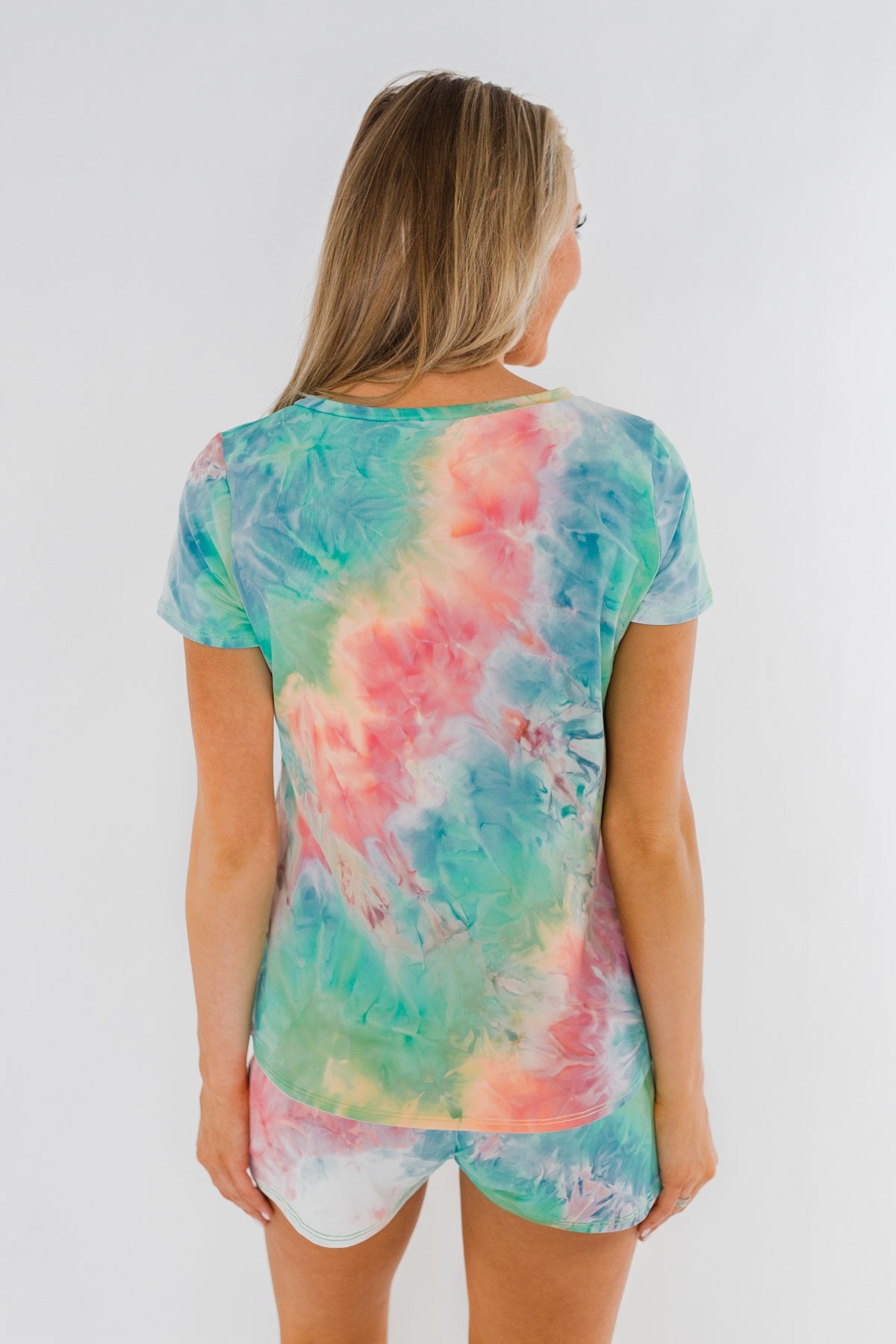 Dream Big Tie Dye Lounge Top- Multi-Color