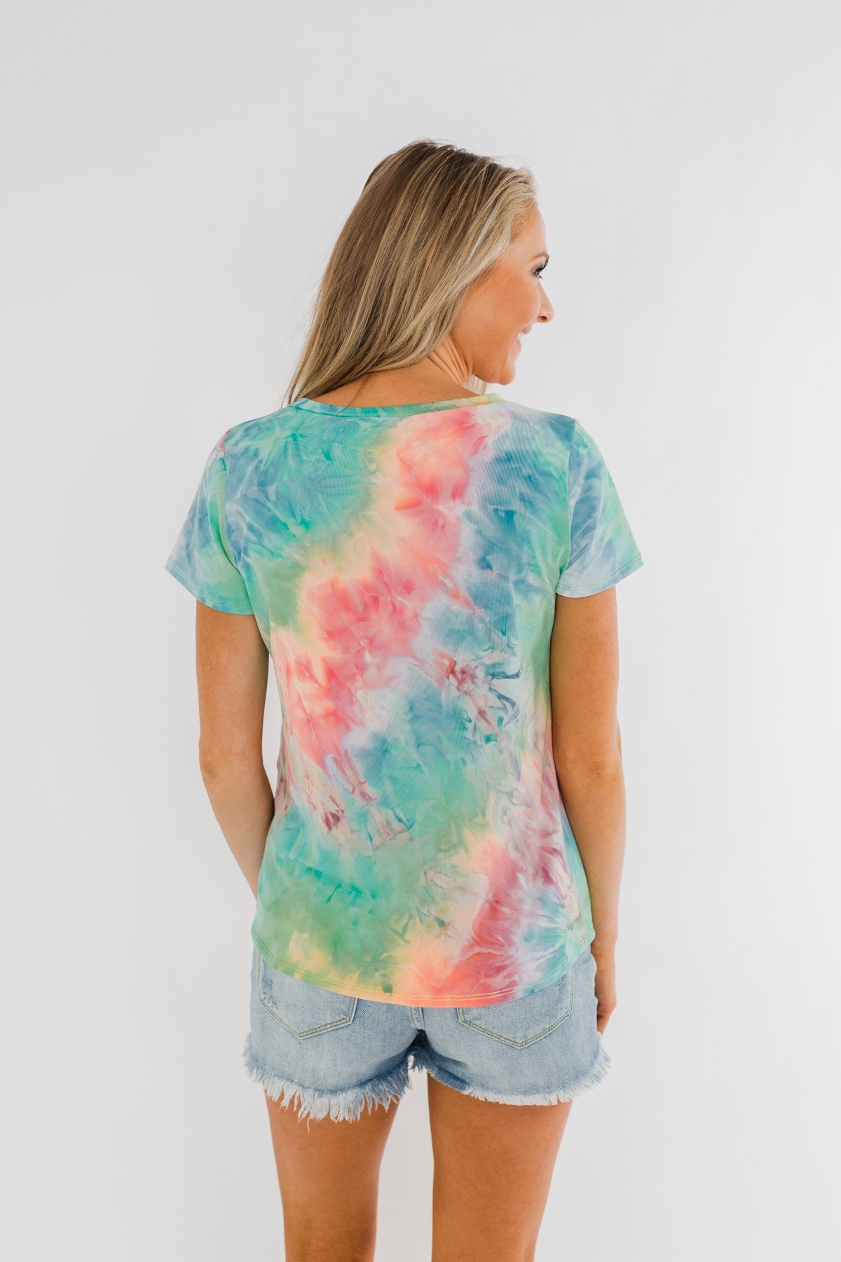 Dream Big Tie Dye Lounge Top- Multi-Color