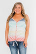 Laughing With You Tie Tank Top- Multi