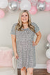 Be My Beloved Spotted Print Dress- Off White & Black