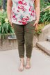 Cello Colored Skinny Jeans- Olive