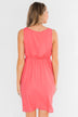 Young Love V-Neck Dress- Coral