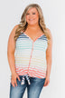 Laughing With You Tie Tank Top- Multi