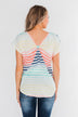 Colorful Cutie Striped Top- Multi