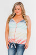 Laughing With You Tie Tank Top- Multi