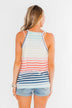 Laughing With You Tie Tank Top- Multi