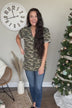 A Single Moment Short Sleeve Top- Camo