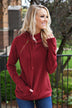 Solid Burgundy Ampersand Double Hood