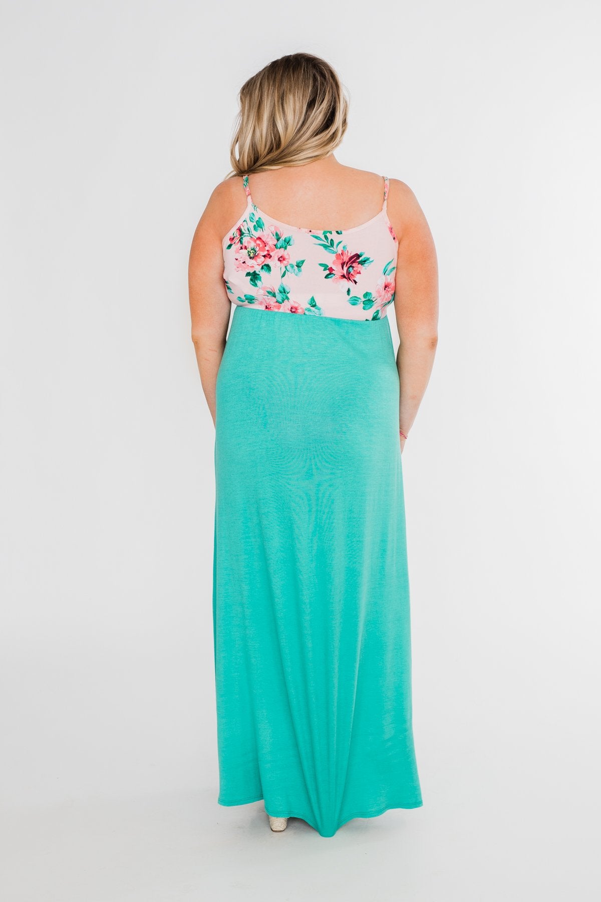 Endless Spring Floral Maxi Dress- Turquoise Endless Spring Floral Maxi Dress- Turquoise
