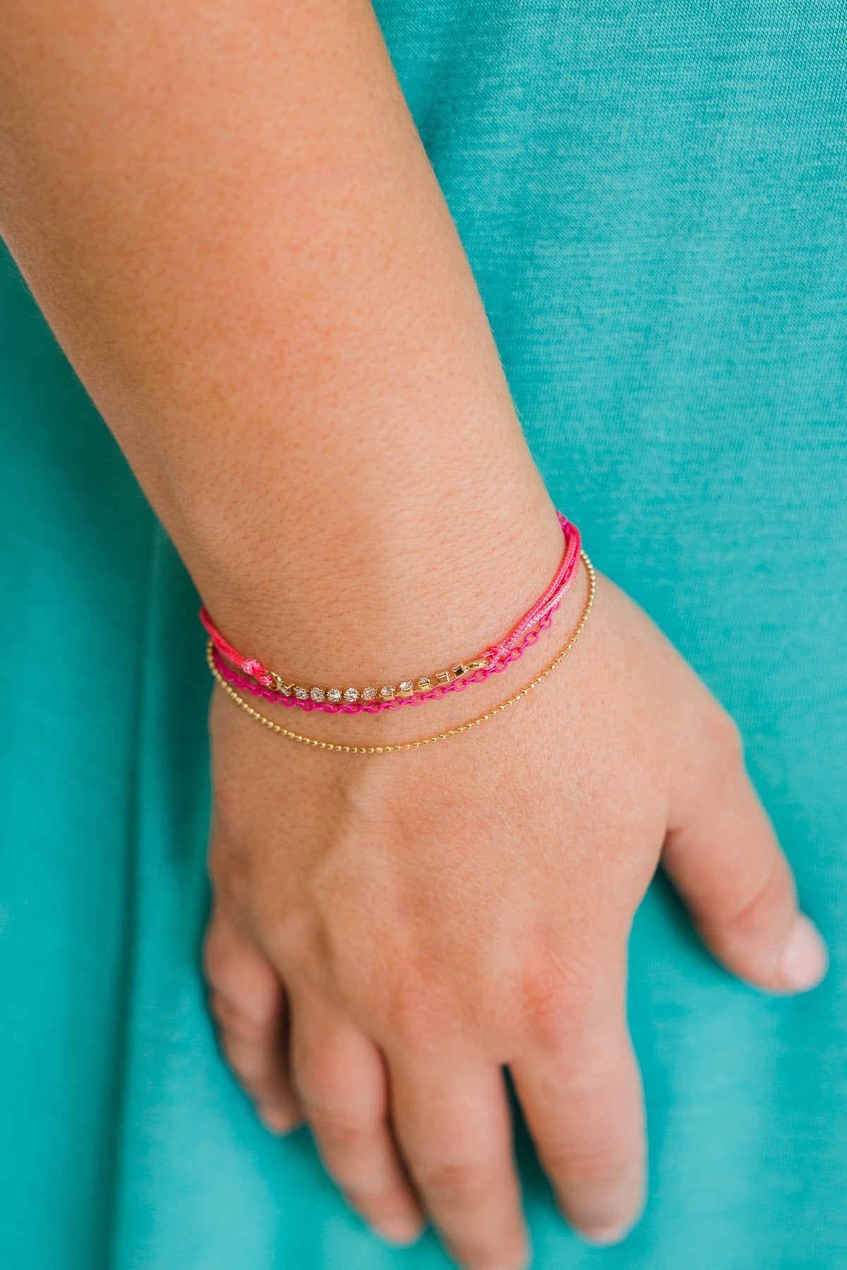 Trio Style Pack Bracelet- Fuchsia