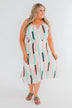 Take My Hand Midi Dress- Multi-Colored