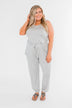 Day To Day Sleeveless Jumpsuit- Heather Grey