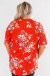 Never Been Better Floral Kimono- Scarlet Red