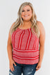 Amazed by Beauty Shift Tank Top- Raspberry Red