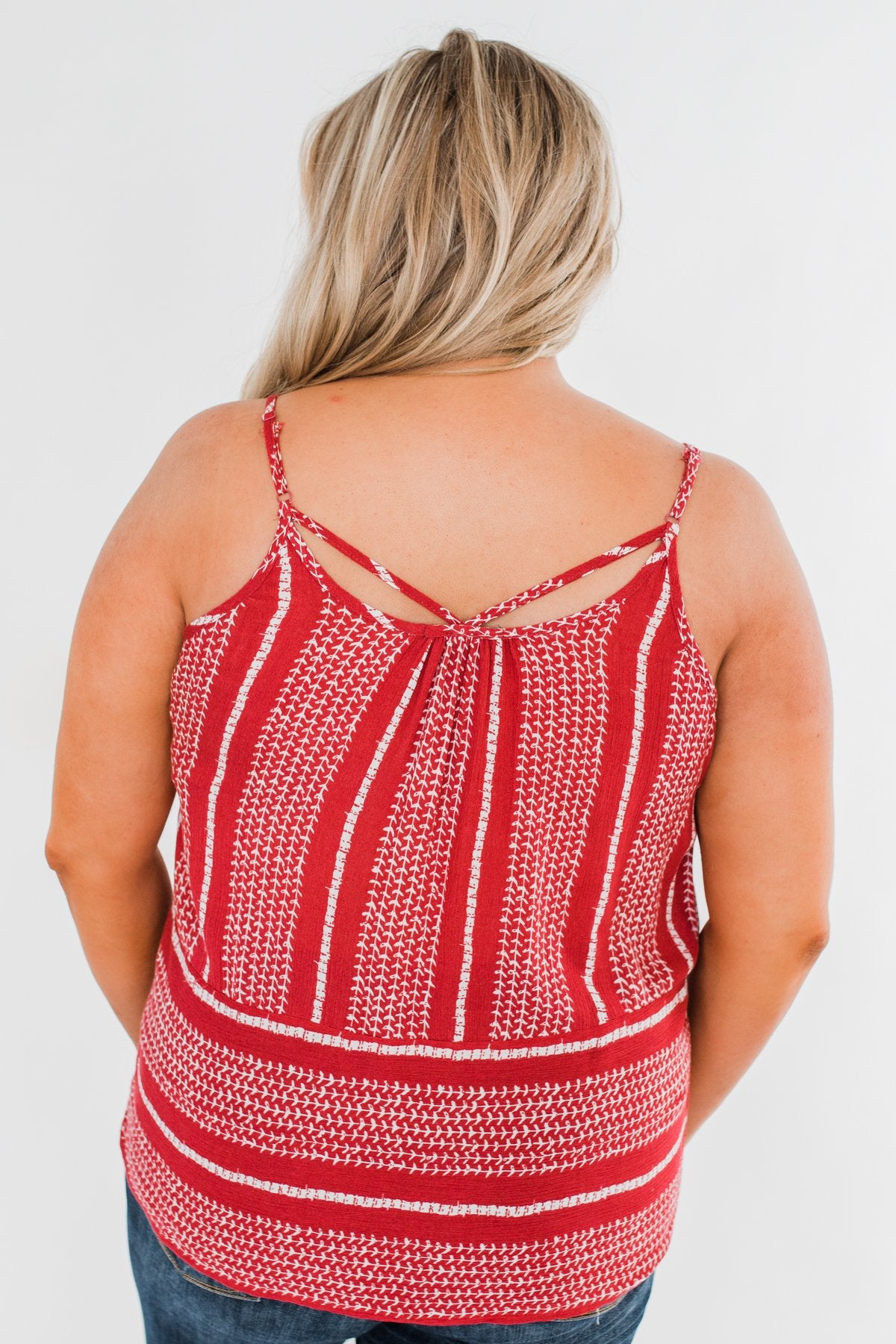 Amazed by Beauty Shift Tank Top- Raspberry Red