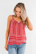 Amazed by Beauty Shift Tank Top- Raspberry Red