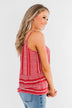 Amazed by Beauty Shift Tank Top- Raspberry Red
