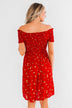 Dancing Through The Flowers Cinched Dress- Red