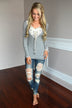 Not Your Baby Doll Top ~ Grey