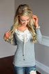 Not Your Baby Doll Top ~ Grey