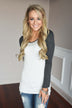 Essential Charcoal Sleeve Top