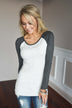 Essential Charcoal Sleeve Top