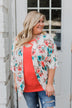 Effortless Beauty Floral Kimono- Ivory