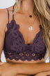 Beautiful Lace Bralette- Plum