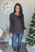Falling In Reverse Knit Sweater- Charcoal