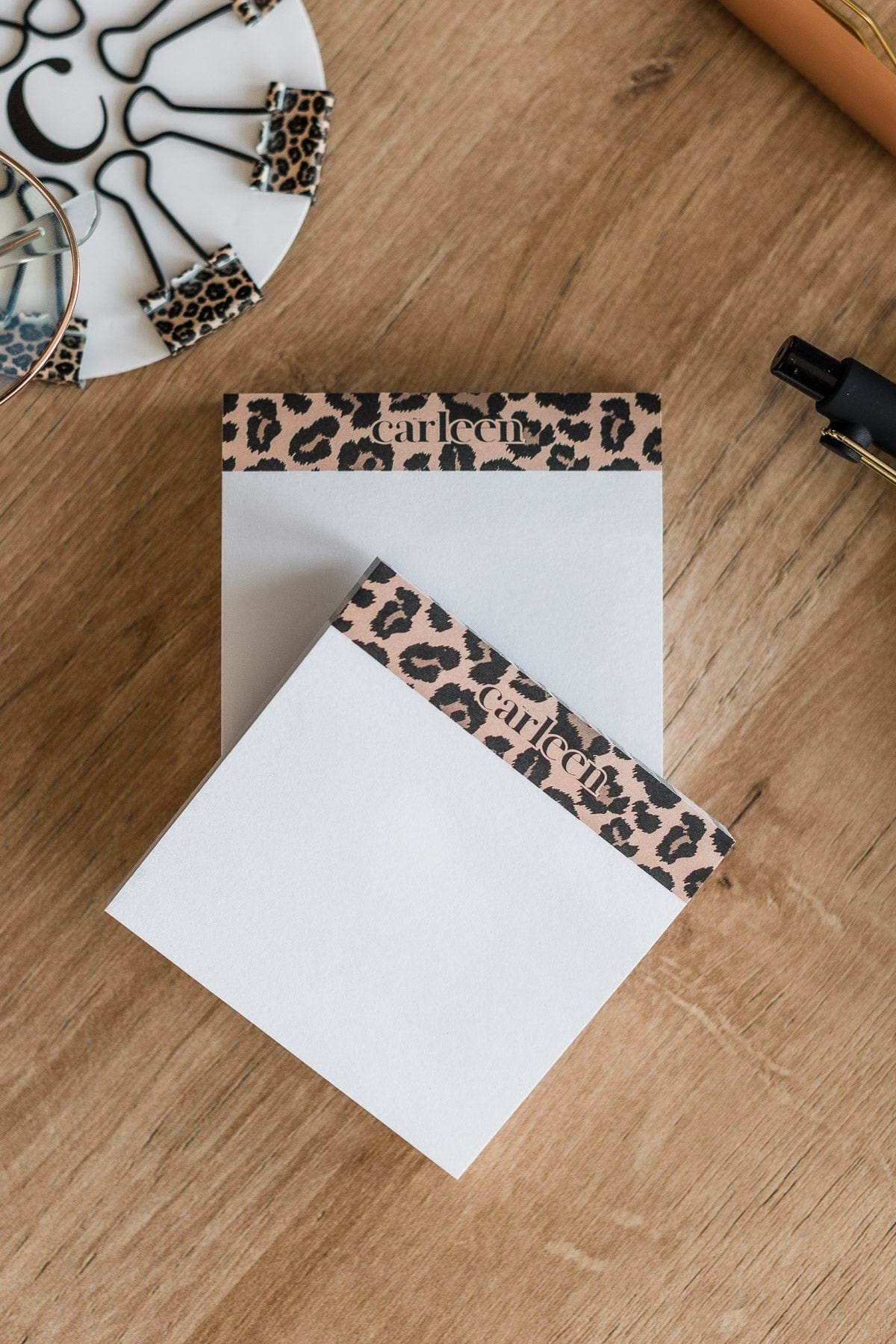 2-Pack Sticky Note Pads - Leopard Print – The Pulse Boutique