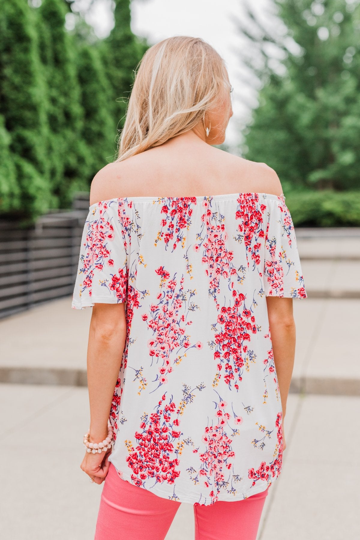 When I'm With You Off the Shoulder Top- Ivory