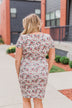 Floral Take Me Away Short Sleeve Dress- Off White