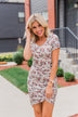 Floral Take Me Away Short Sleeve Dress- Off White