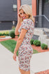Floral Take Me Away Short Sleeve Dress- Off White