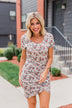 Floral Take Me Away Short Sleeve Dress- Off White