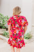 Can't Fight This Feeling Floral Dress- Fuchsia