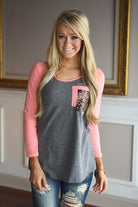 Coral Glam Top